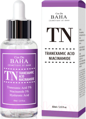 Сыворотка для лица Cos de Baha Tranexamic Acid Niacinamide Serum TN (60мл)
