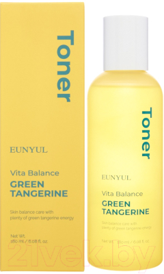 Тонер для лица Eunyul Vita Balance Green Tangerine выравнивающий (180мл)
