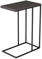 Приставной столик Мебелик Агами (графит/черный) - 