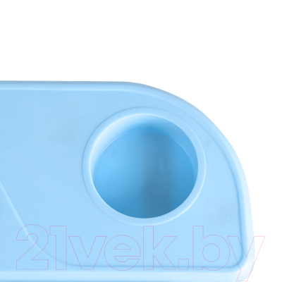 Парта+стул Anatomica Avgusta Comfort с ящиком, подставкой и светильником (белый/голубой)