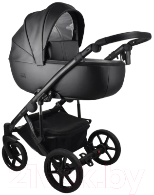 Детская универсальная коляска Bexa Air Eco 2 в 1 (03, черная кожа)
