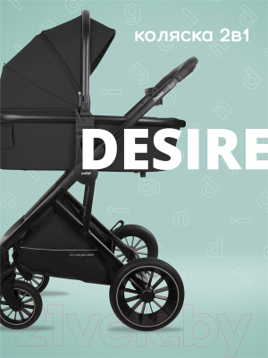 Детская универсальная коляска INDIGO Desire 2 в 1 (черный)