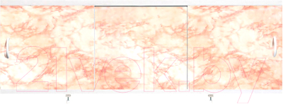 Экран для ванны Alavann Оптима 170 (светло-коричневый мрамор)