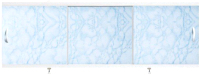 Экран для ванны Alavann Оптима 170 (светло-голубой мрамор) - 