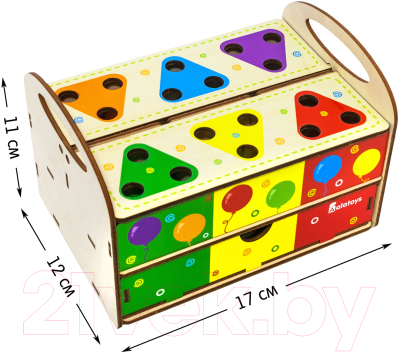 Изображение товара Развивающий игровой набор Alatoys Шкатулка / ВШ04