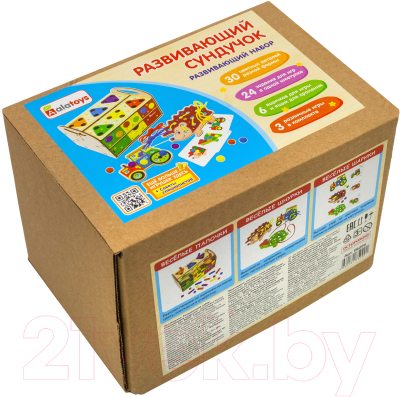 Изображение товара Развивающий игровой набор Alatoys Шкатулка / ВШ04