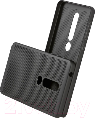 Чехол-накладка Case Matte Natty для Nokia 6 (черный, фирменная упаковка)