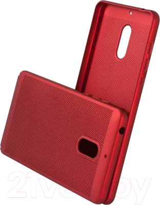Чехол-накладка Case Matte Natty для Nokia 6 (красный, фирменная упаковка)