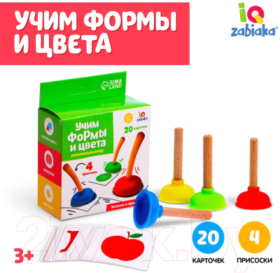 Развивающий игровой набор Zabiaka Учим формы и цвета / 7160240