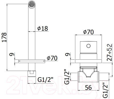 Смеситель Paffoni LIG006HGSP70