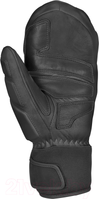 Варежки лыжные Reusch World Champ / 4801405-7701 (р-р 10.5, Mitten Black/White)