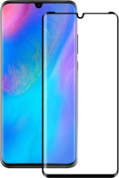 Защитное стекло для телефона Case 3D для Huawei P30 Pro (черный глянец) - 