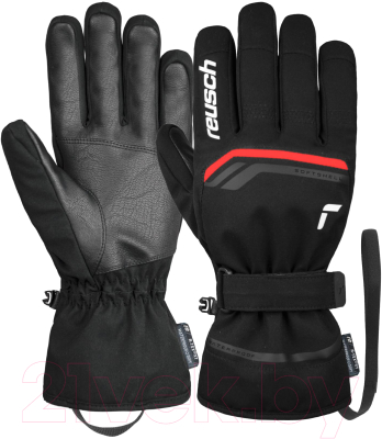 Перчатки лыжные Reusch Primus R-Tex Xt / 6201224-7705 (р-р 8, Black/Fire Red)