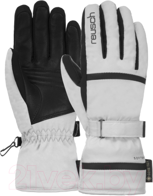 Перчатки лыжные Reusch Alessia Gore-Tex / 6231322-1101 (р-р 7.5, White/Black)