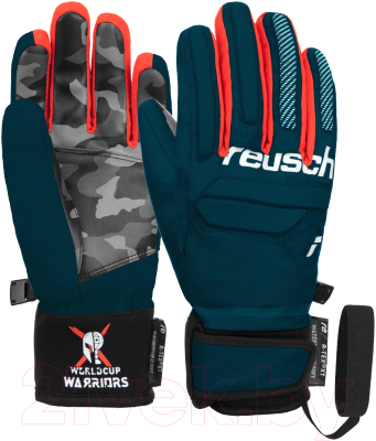Перчатки лыжные Reusch Warrior R-Tex Xt Junior Alexis / 6261250-9007 (р-р 6.5, Pinturault)
