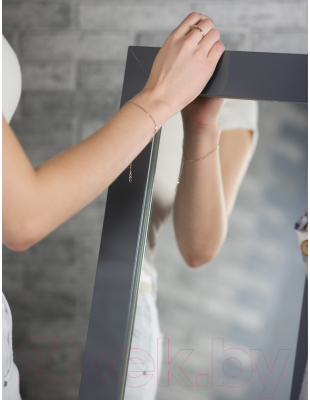 Зеркало Мебелик BeautyStyle 8 (серый графит)