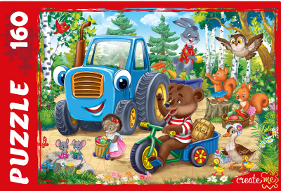 Изображение товара Пазл РЫЖИЙ КОТ Веселый Трактор / П160-3198 (160эл)