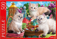 

Пазл РЫЖИЙ КОТ, Пушистые котята в саду / Ф500-2182