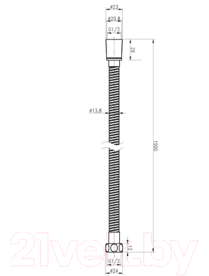 Душевой шланг Cezares CZR-FMM-150-01