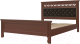Двуспальная кровать Bravo Мебель Грация 160x200 (орех) - 