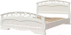 Односпальная кровать Bravo Мебель Грация 1 90x200 (белый античный) - 