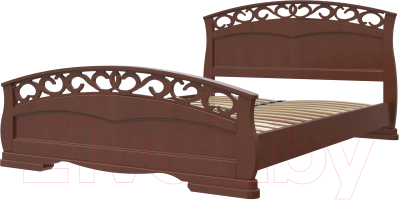 Односпальная кровать Bravo Мебель Грация 1 90x200 (орех)