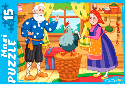 Изображение товара Развивающая игра РЫЖИЙ КОТ Курочка Ряба / ПМ-7131 (15эл)