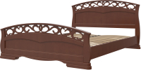 Двуспальная кровать Bravo Мебель Грация 1 160x200 (орех) - 