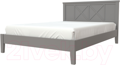 Полуторная кровать Bravo Мебель Грация 2 140x200 (антрацит)