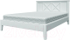 Полуторная кровать Bravo Мебель Грация 2 140x200 (белый античный) - 