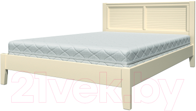 Полуторная кровать Bravo Мебель Грация 3 140x200 (слоновая кость)