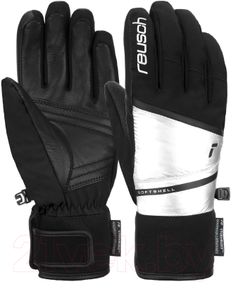 Варежки лыжные Reusch Tessa Stormbloxx / 6231138-7024 (р-р 6.5, Black/Shiny Silver)