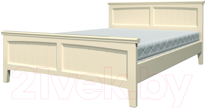 Полуторная кровать Bravo Мебель Грация 4 140x200 (слоновая кость)