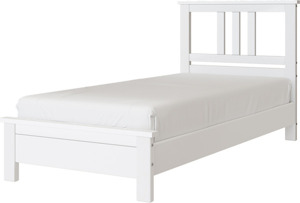 Изображение товара Односпальная кровать Bravo Мебель Лаура 90x200 (белый античный)