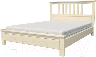 Односпальная кровать Bravo Мебель Лаура 90x200 (слоновая кость)