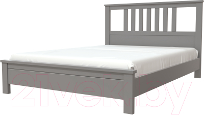 Полуторная кровать Bravo Мебель Лаура 140x200 (антрацит)