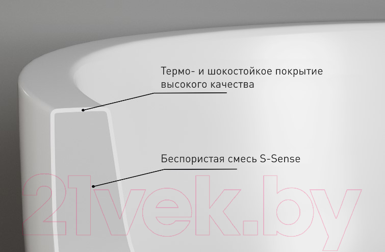 Ванна из искусственного мрамора Salini Mona 170x72 / 102912G