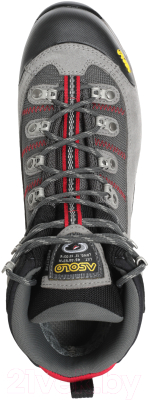 Трекинговые ботинки Asolo Fugitive Gtx Mm / 0M3400-900 (р-р 9.5, Cendre/Gunmetal/Red)