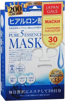 Набор масок для лица Japan Gals Hyaluronic Acid Mask (30шт) - 