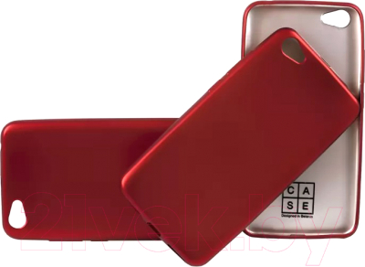 Чехол-накладка Case Deep Matte для Redmi Note 5A (красный матовый)