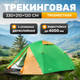 Палатка Sundays ZC-TT009-3P v2 (зеленый/желтый) - 