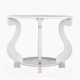 Миниатюра изображения товара Журнальный столик Мебелик Овация М Лайт (белый)