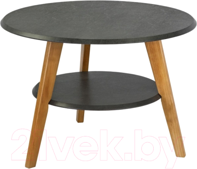 Журнальный столик Мебелик BeautyStyle 17 (серый бетон/бук)