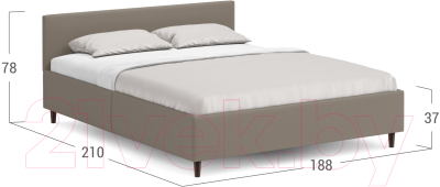 Двуспальная кровать Moon Family 1250 / К003825
