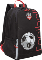 Школьный рюкзак Grizzly RB-351-1 (черный/красный) - 