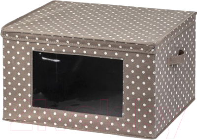 Коробка для хранения El Casa Горошек 680190 (капучино)