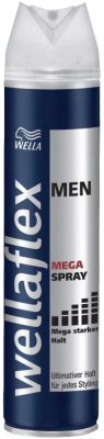 Лак для укладки волос Wellaflex Men Mega Spray (250мл)
