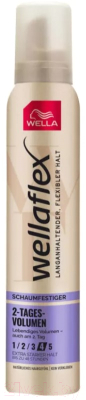 Мусс для укладки волос Wellaflex 2-Tages-Volumen Extra Starker (200мл)