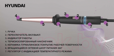 Изображение товара Плойка Hyundai H-HC1410 (черный)