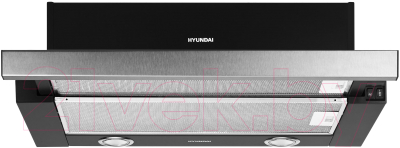 Hyundai HBH 6232 IX (нержавеющая сталь/черный) Вытяжка телескопическая ...